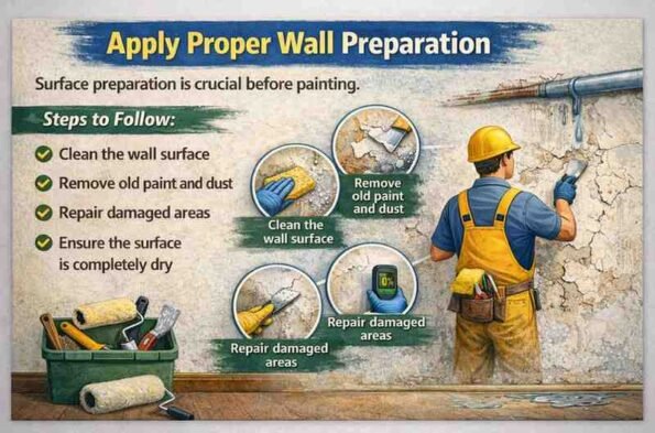 Apply Proper Wall Preparation