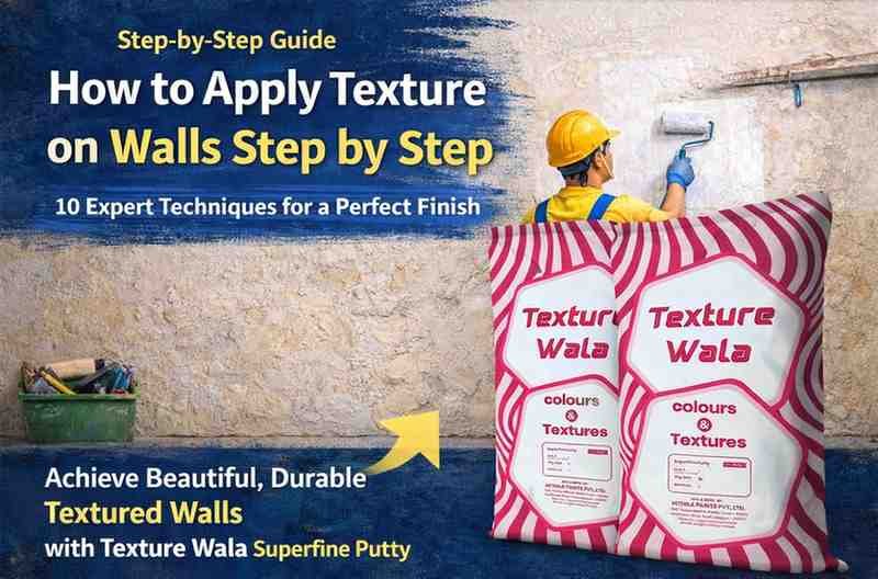 how to apply texture on walls step by step